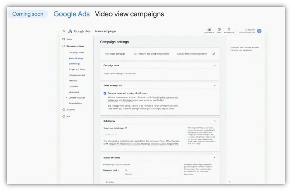 google marketing live — кампании по просмотру видео