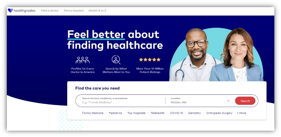 doctor review sites - healthgrades