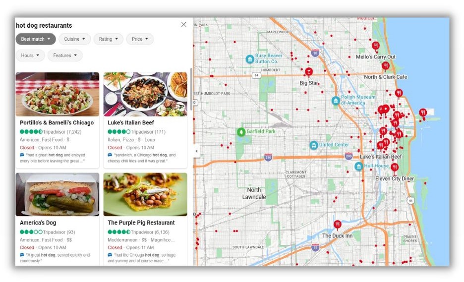 listings management tools - Bing map