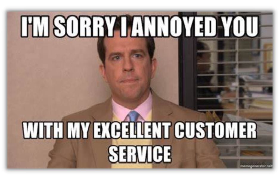 Customer retention - meme featuring andy from the office