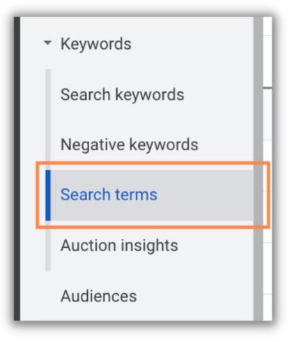 how to add negative keywords in dynamic search ads