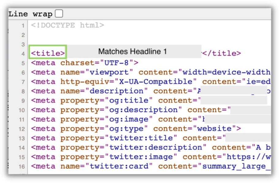 shows how meta title of page matches to dynamic search ads headline