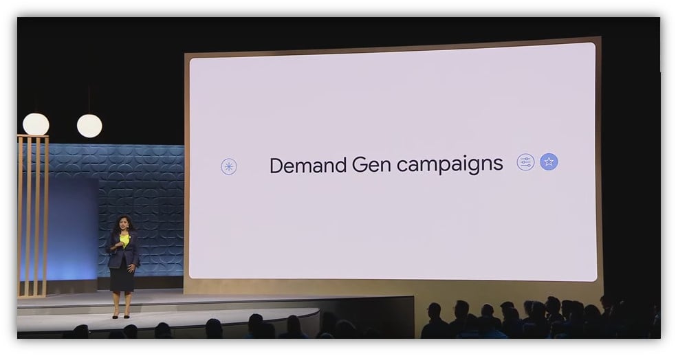 google ads demand gen campaigns - google marketing live recording screenshot