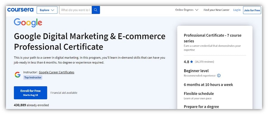 google skillshop - coursera google ads training