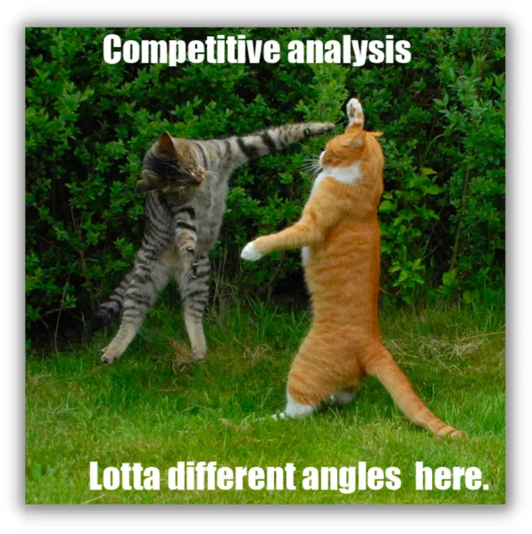 competitive analysis template cat meme