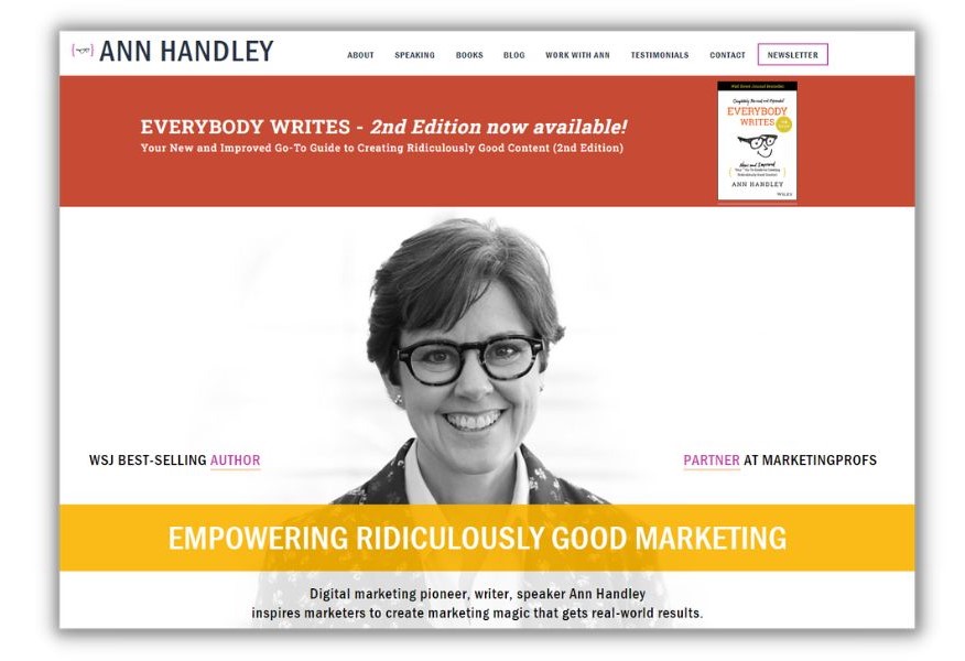 Content creator - Newsletter from Ann Handly