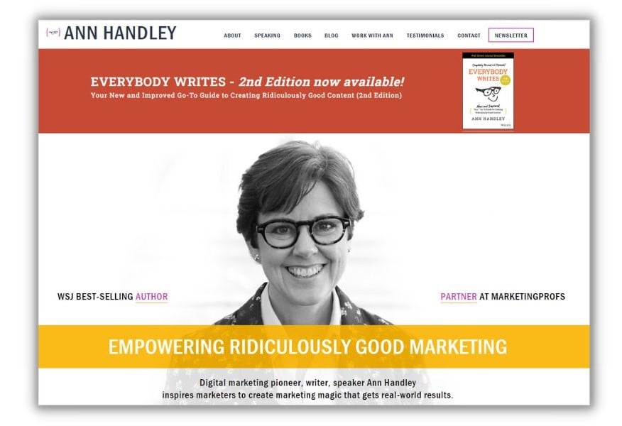 Content creator - Newsletter from Ann Handly