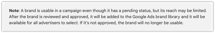 google ads restrictions - google ads brand list disclaimer