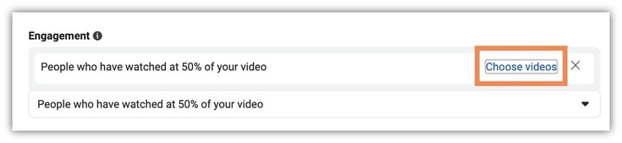 facebook video ads - audience engagement options