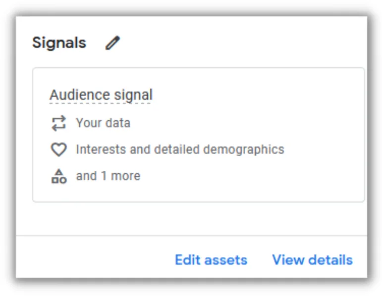 how to set up search themes in performance max - signals audience segment