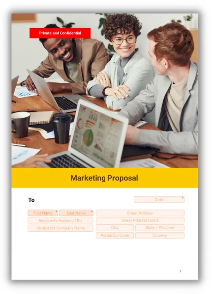 marketing proposal template from jotform