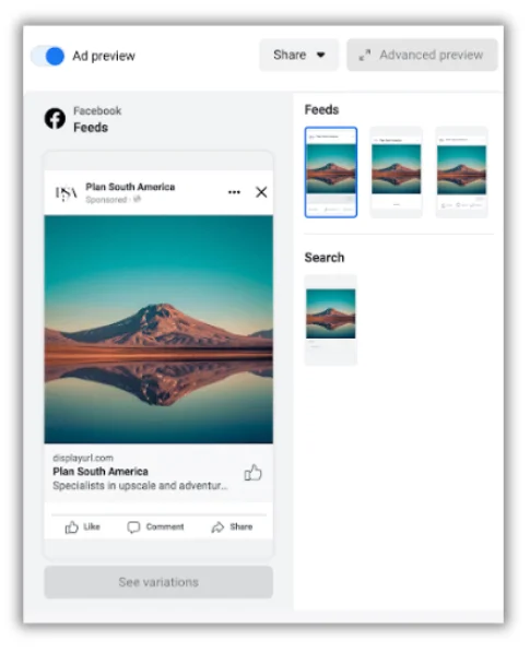 example of ppc ad on facebook meta