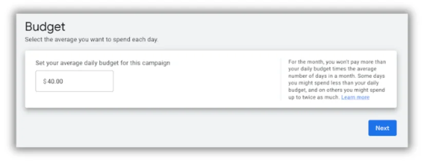 set budget for ppc management