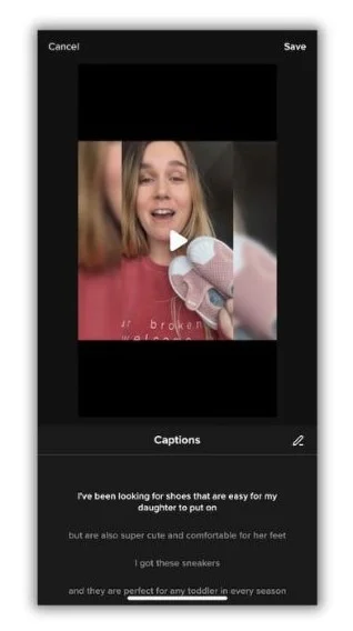 TikTok algorithem - TikTok's caption manager.