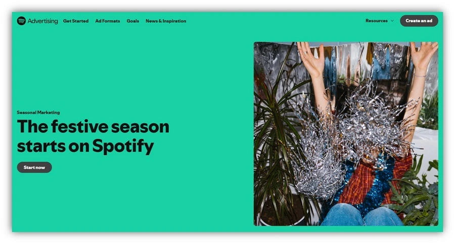 holiday advertising - spotify ads