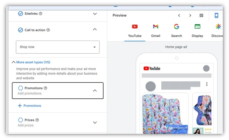 google ads performance max holiday tips - example google ads holiday promotion asset