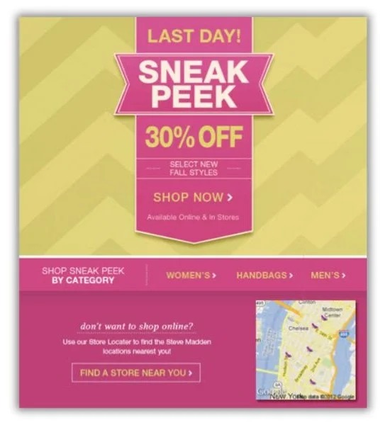 Email sender reputation - segmented email example.