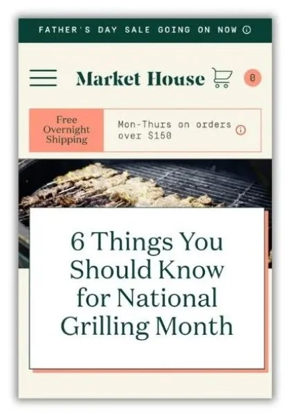 smart goals examples - screenshot of an SEO blog post.