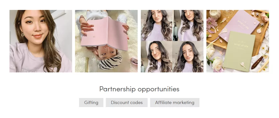 ugc examples - partnership opportunity example