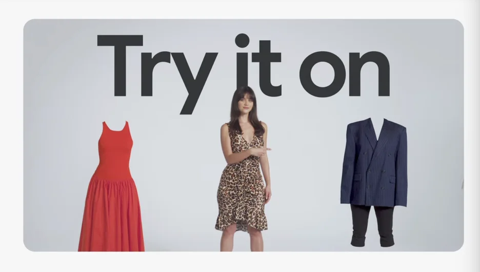 Google Marketing Live 2025 - try on screen.