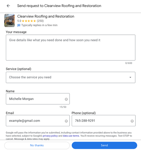 google ads assets - lead asset