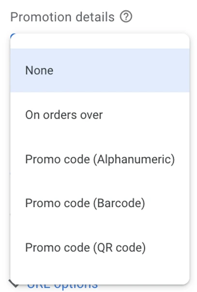 google ads assets - promotion asset details