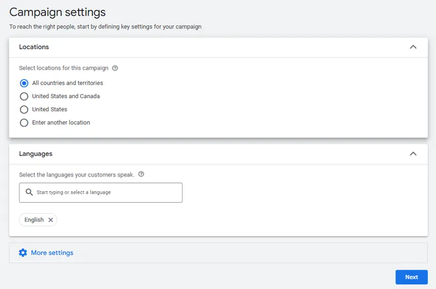 what is performance max - campaign settings 