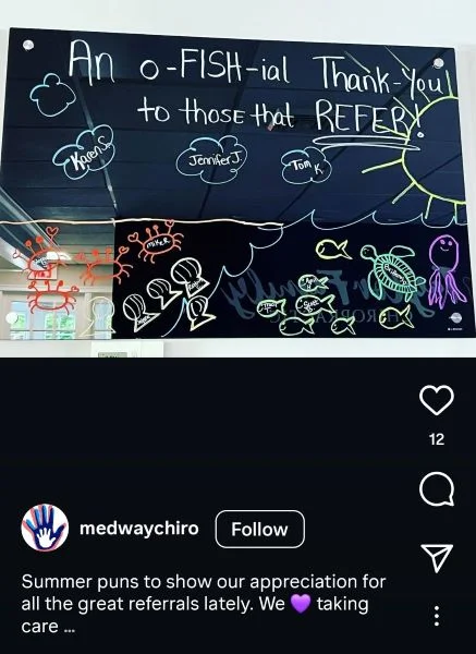 Summer puns - Instagram post with a fish pun.