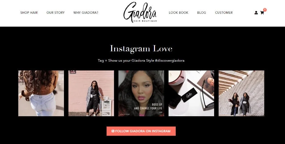 Instagram algorithm - Instagram images on a website.