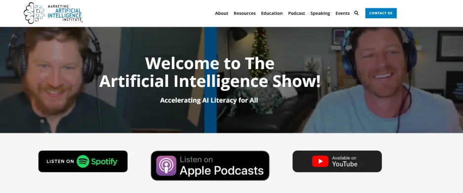 best marketing podcasts - The Artificial Intelligence Show