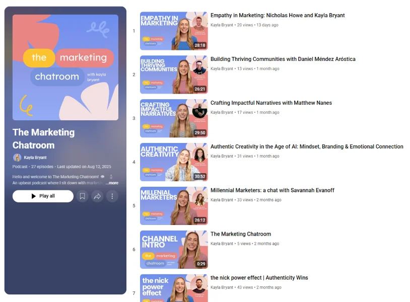 Best marketing podcasts - The Marketing Chatroom