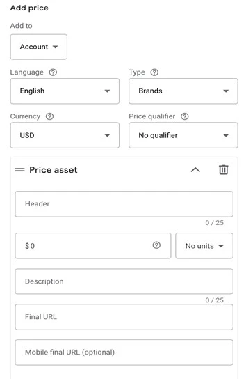 seasonal ppc - price asset screenshot