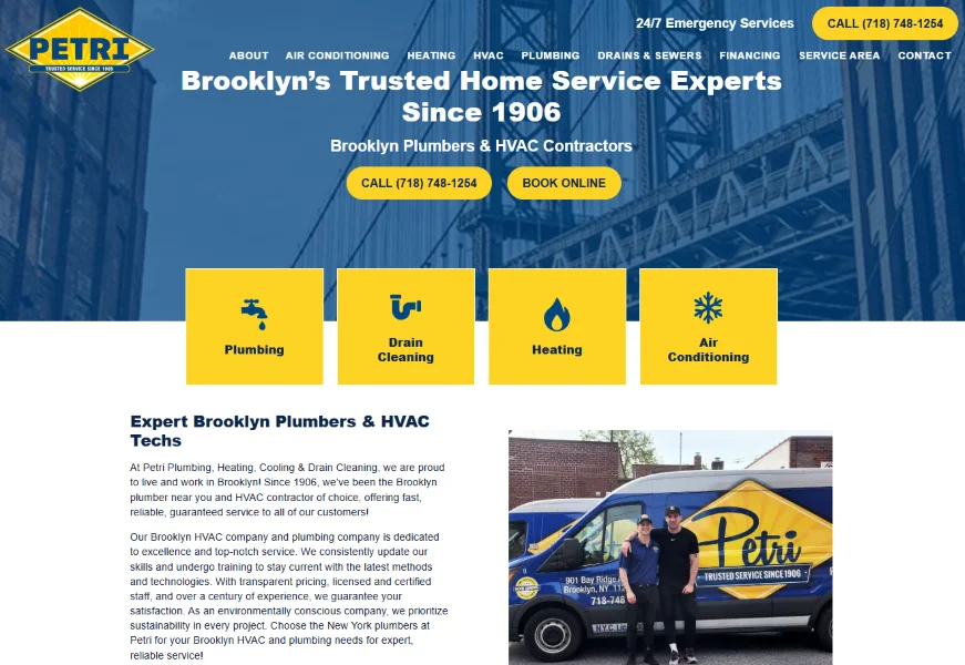 SEO copywriting - plumber website.