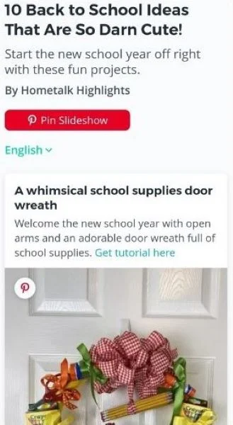 Fall content ideas -Back to school craft ideas post.