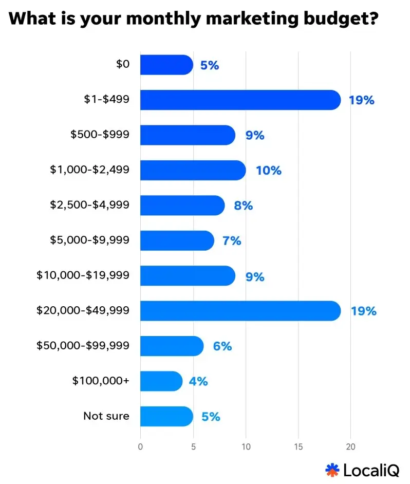 google ads budget - overall marketing budgets