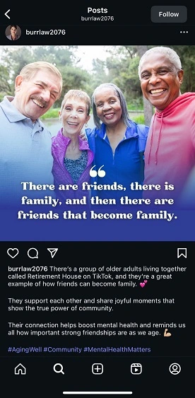 instagram marketing - legal business example