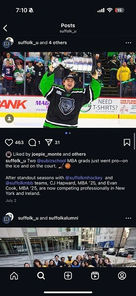 instagram marketing - higher education example