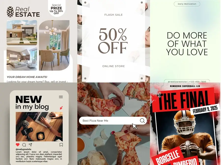instagram marketing template preview