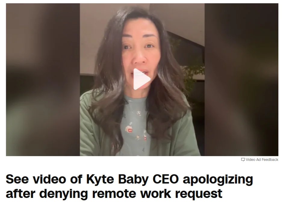 Reputation management - Video still of Kitebaby CEO