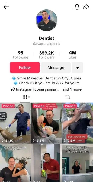 Reputation management - Dentist TikTok