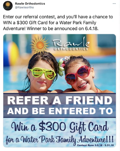 Reputation management - referral program.