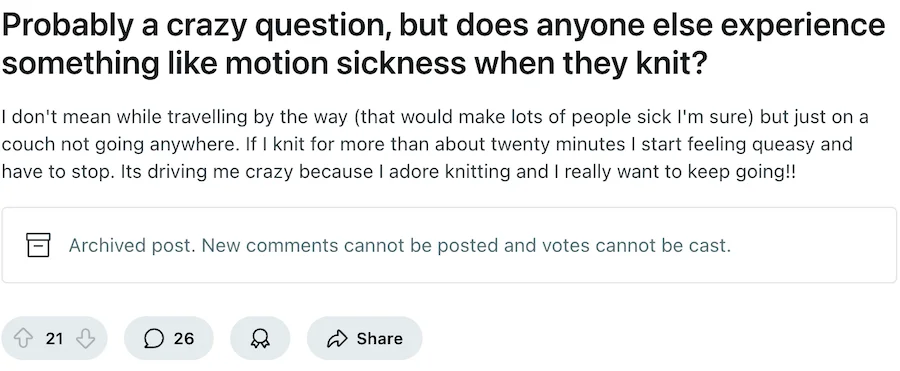 social media listening example about knitting