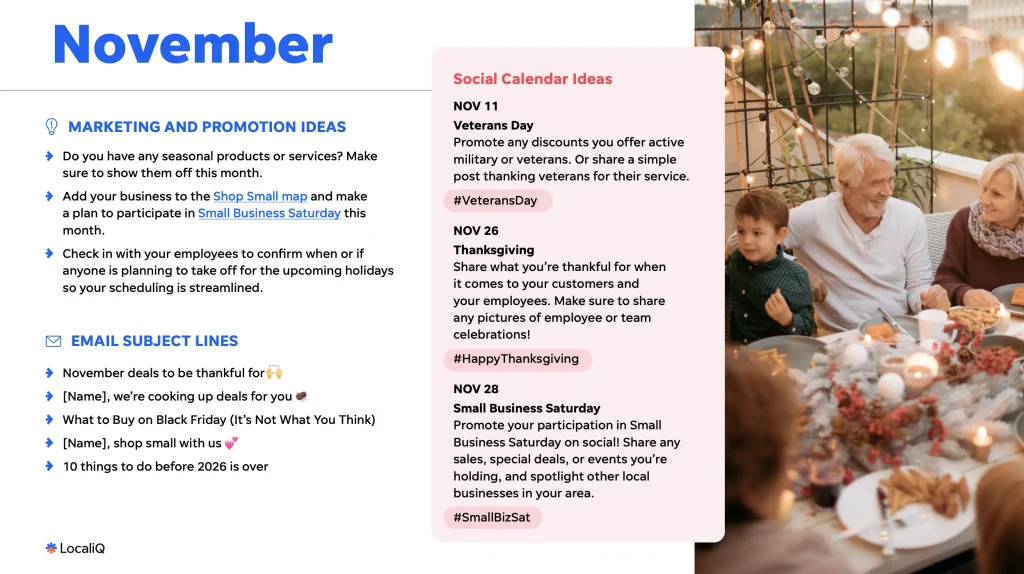 black friday marketing - example november ideas and promotions