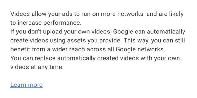 pmax ad examples - video ads