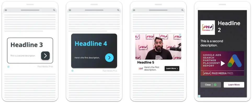 pmax ad examples - dynamic mobile search ads