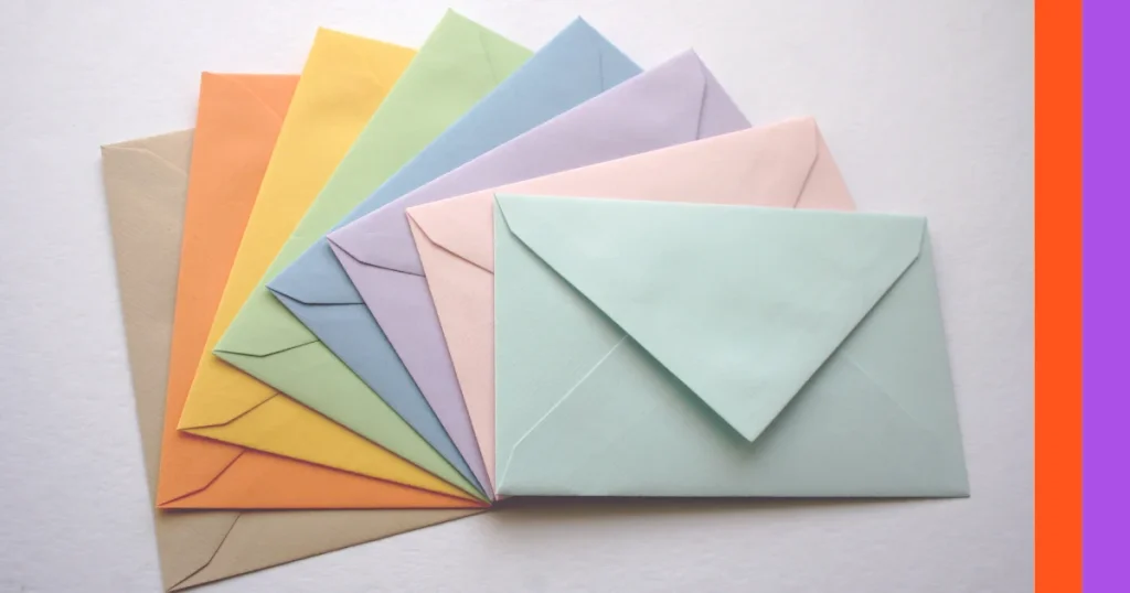 multiple envelopes fanned out.