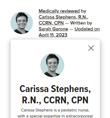 reviewer bio for your money your life content