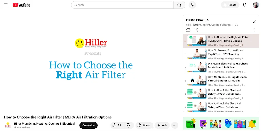 example of ai search optimized videos from plumbing business