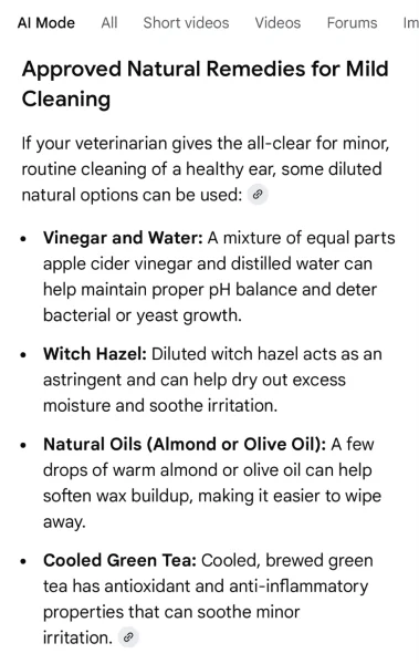 AI fails - bad dog advice.