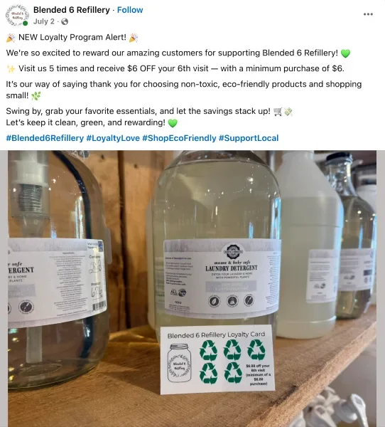 ecommerce marketing - A loyalty program example.